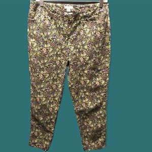 J. Jill “live-in” chino pant, ditsy floral print, size 8.
